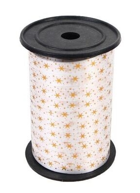 Лента НГ простая 1/100 с нанесением металла, снежинки РД белая Лента НГ простая 1/100 с нанесением металла, снежинки РД белая