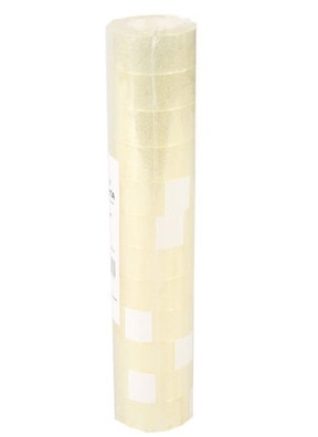 Лента клейкая 1,9ммх33м прозрачная 12шт