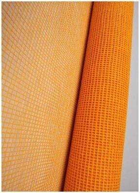 Сетка натуральная мелкая ячейка 53см х 6м желтая 06 Сетка натуральная мелкая ячейка 53см х 6м желтая 06