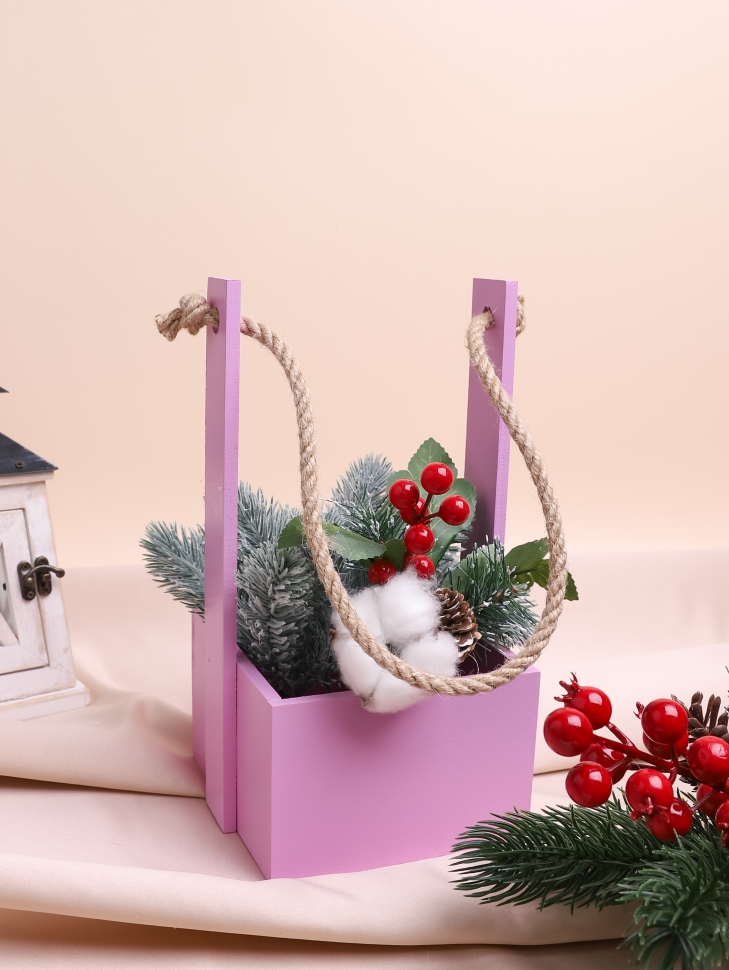 Ящик Флора H23/8,3х12,5см № 7 сиреневый