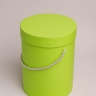 Коробка цилиндр набор из  2шт d15хh20 - d13-h18см зеленый светлый