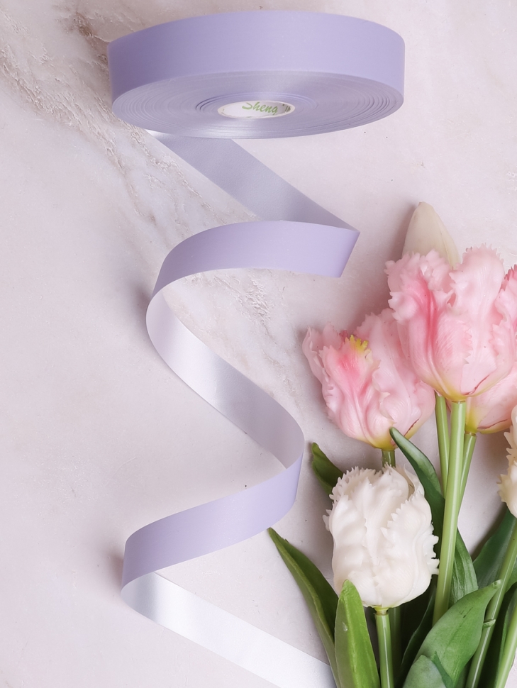 Лента простая матовая 2/100 К сиреневый Лента простая матовая 2/100 К сиреневый