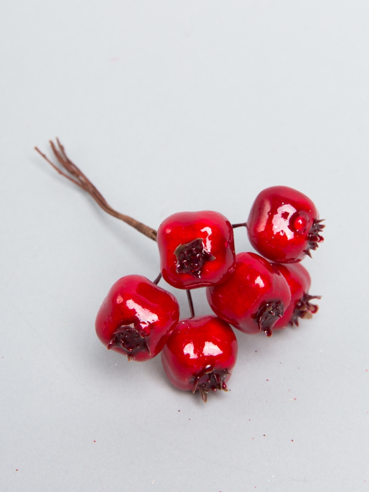 Ягоды на вставке 2х3х10см боярышник красный К