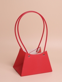 Сумочка для цветов 17х12х11,5см красный