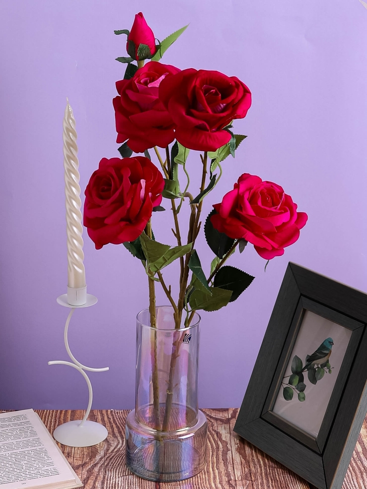 Ваза стекло Трубка H20 D10,5см К прозрачный