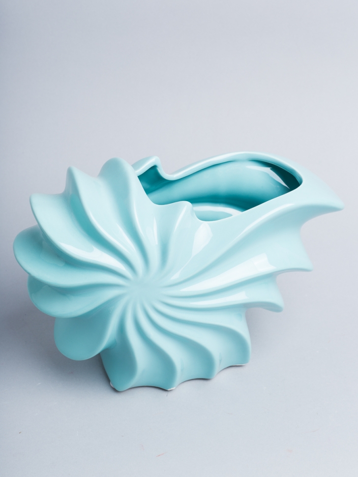 Ваза керамика 17х13см W384-2 голубое