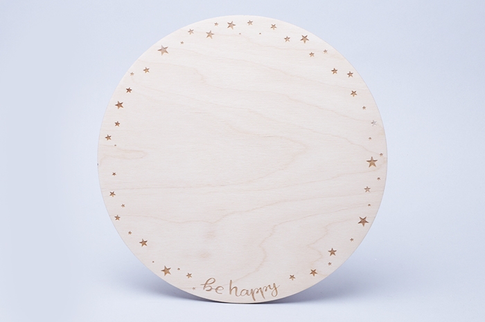 Подложка под торт "Be happy" 26х0,3 см