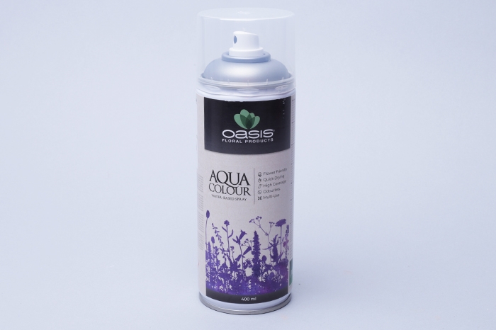 Спрей Краска Floralife 400мл Aqua серебро металлик