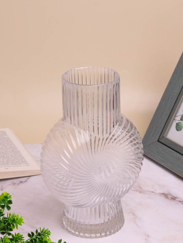 Ваза стекло h25 d16х10см К 289 прозрачный Ваза стекло h25 d16х10см К 289 прозрачный