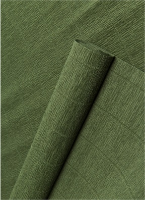 Бумага гофрированная простая, 180гр 17А/8 оливковый