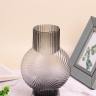 Ваза стекло h25 d16х10см К 290 графит