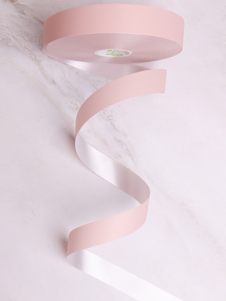 Лента простая матовая 2/100 К розовый пудра Лента простая матовая 2/100 К розовый пудра