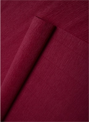 Бумага гофрированная простая, 180гр 17А/6 красный