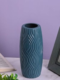 Ваза пластиковая H22,7 х D7,8х7,8см AS3526 синий