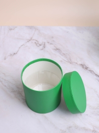 Коробка цилиндр набор из 5шт К d21хh21 - d12хh12см зеленый