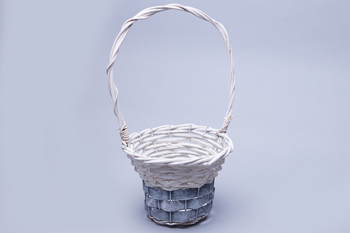 Корзина плетеная (ива) 18х14х36см кат 2