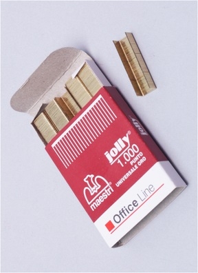 Скобы для степлера-плаера N6 Maestri.Jolly 6.33x4mm/1000шт. (4.1х5.3х0.7см)