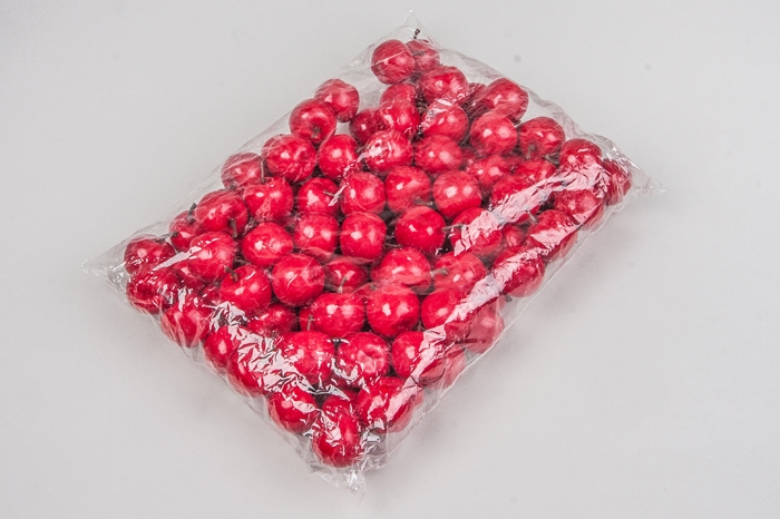 Яблоко 3см, 100шт. красное Яблоко 3см, 100шт. красное