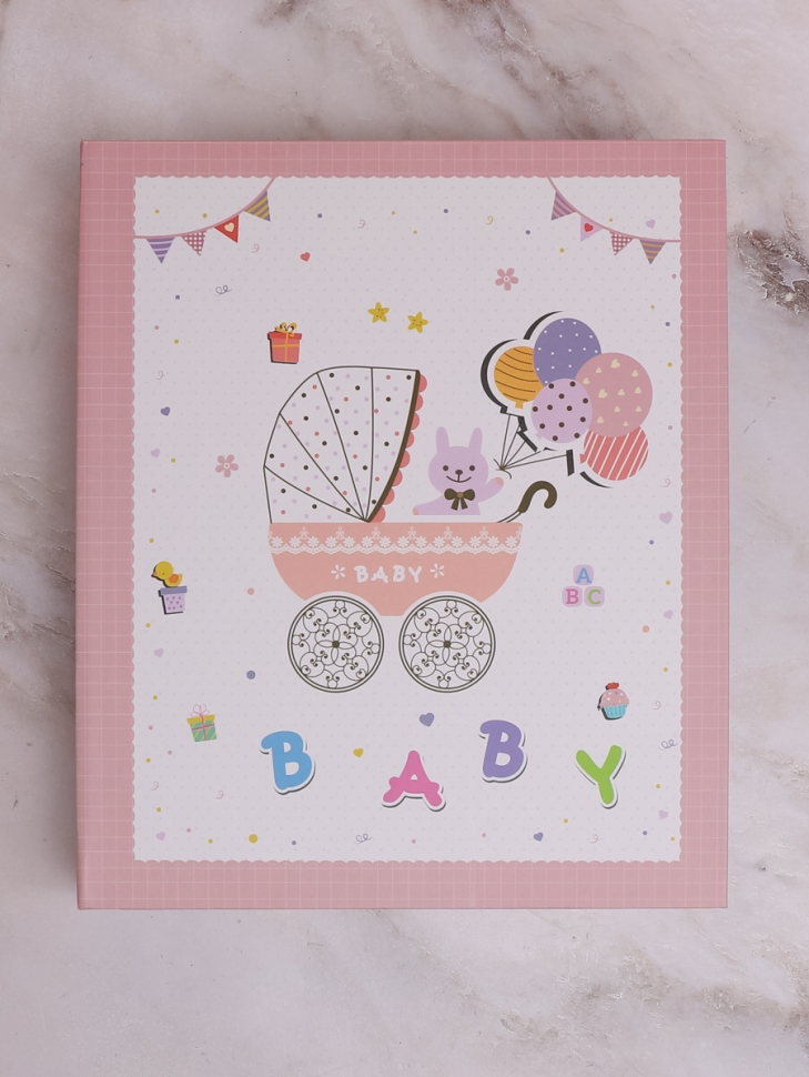 Фотоальбом 10х15см B-022, 80 фото розовый кат 2