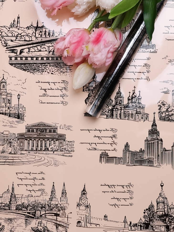 Пленка цветная Россия Москва 70см черный Пленка цветная Россия Москва 70см черный