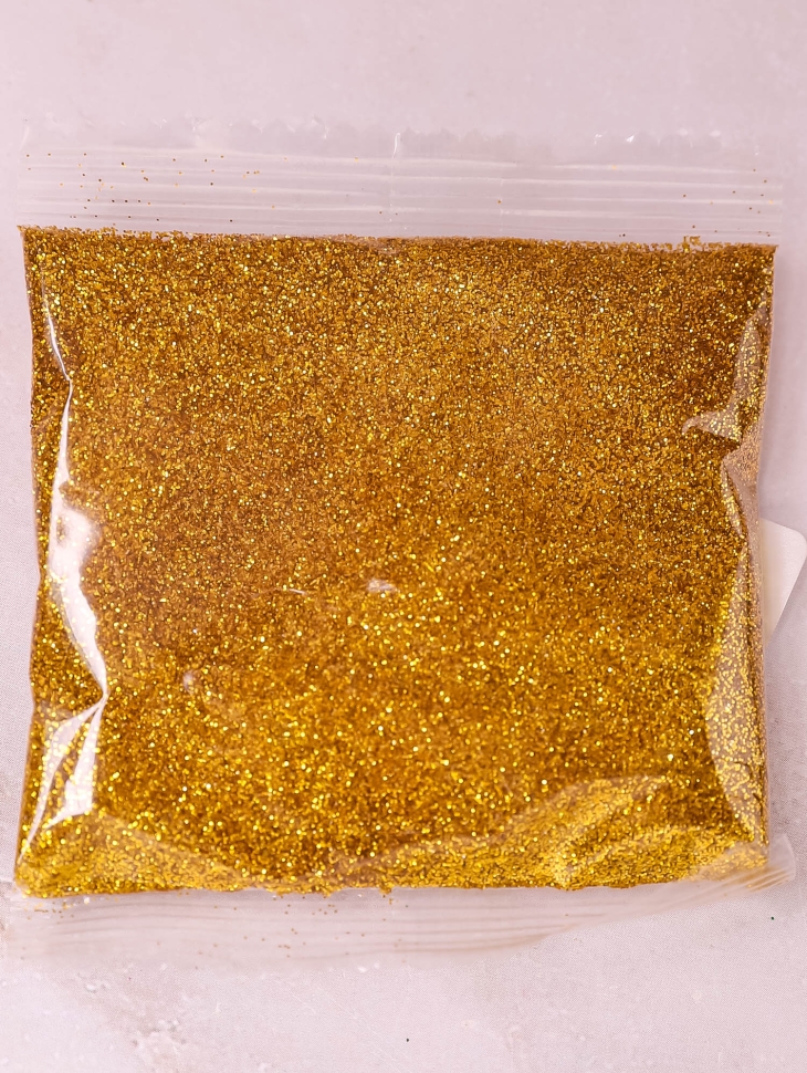 Блестки 20г К в пакете золото античное