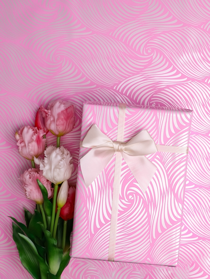 Пленка матовая Пастель 58см х 10м глянец на втулке, Бриз розовый жемчуг Пленка матовая Пастель 58см х 10м глянец на втулке, Бриз розовый жемчуг