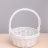 Корзина плетеная (ива)10шт D84хH29х83см белый Корзина плетеная (ива)10шт D84хH29х83см белый