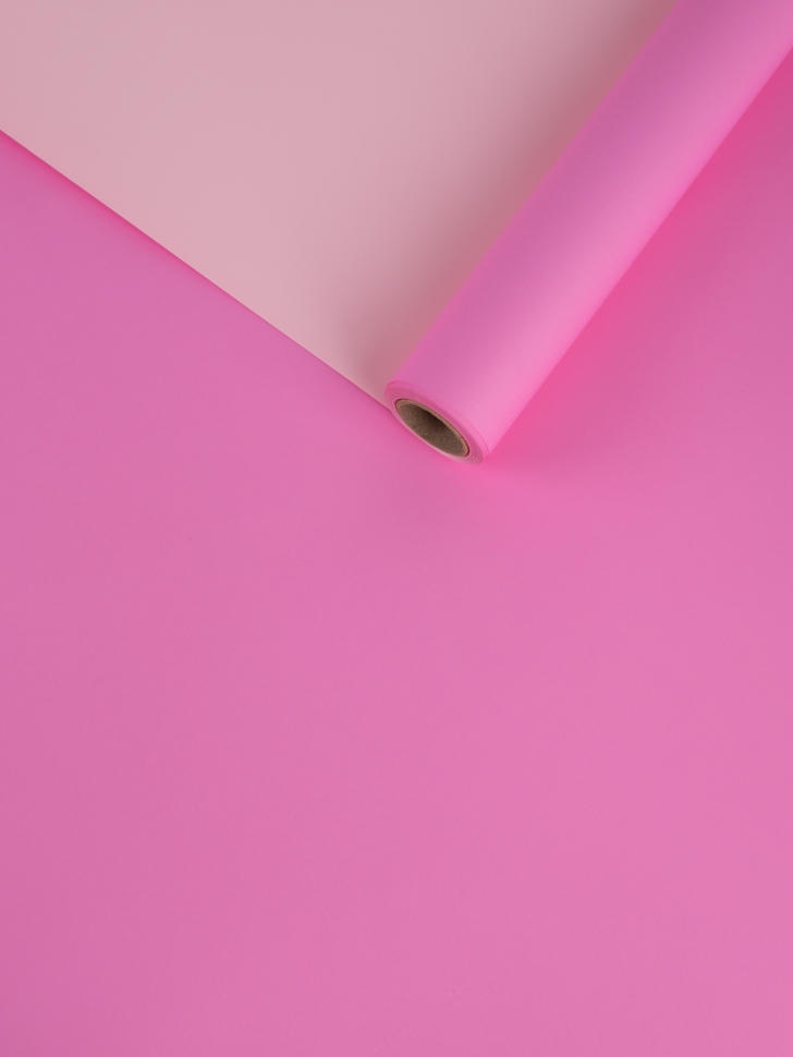 Пленка матовая  60мкм 58см х 10м Двухсторонняя орхидея/розовый теплый  К