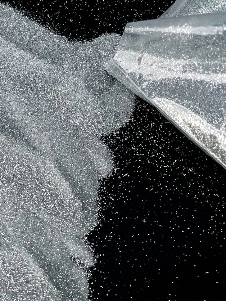 Блестки 1кг К серебряные