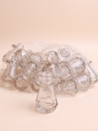 Ваза стекло Капля-шарик Снежана D4x6см подвесная малая, 25шт