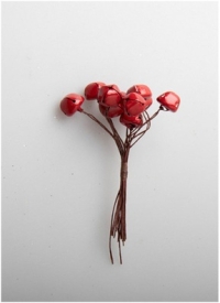 Колокольчики на проволоке 10 шт 1,5х9см К красный