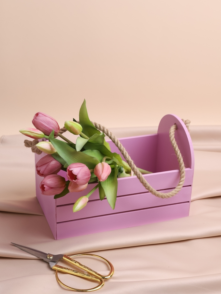 Ящик Флора H17/14х25,5х15см № 6 сиреневый