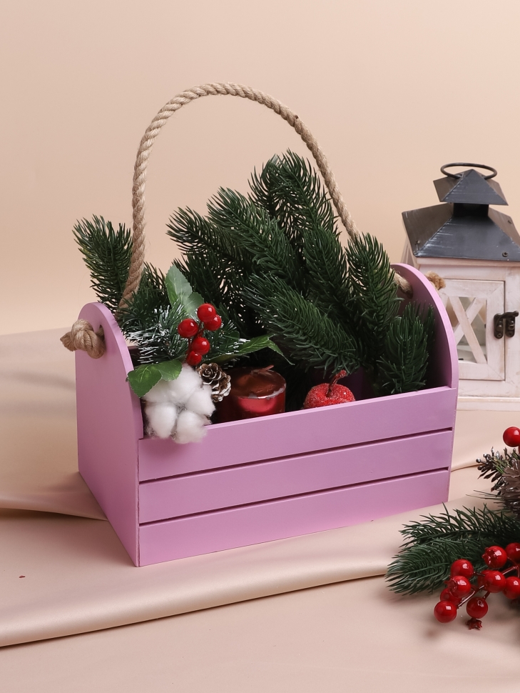 Ящик Флора H17/14х25,5х15см № 6 сиреневый