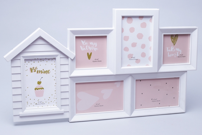 Фоторамка для 6 фото 31х55см BH1816 белая