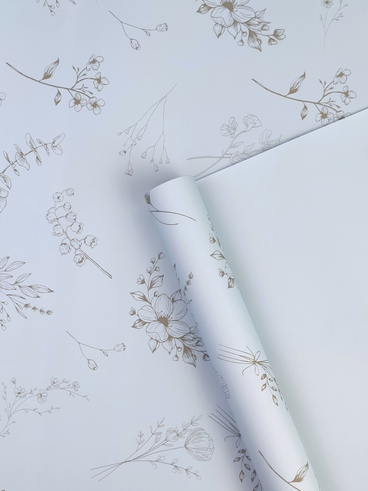 Пленка матовая 65мкм 58см х 10м Гармония голубой