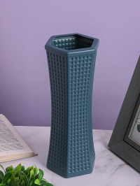 Ваза пластиковая H30 х D11,5х11,8см AS3527 голубой