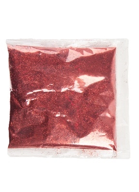 Блестки 20г К в пакете красные