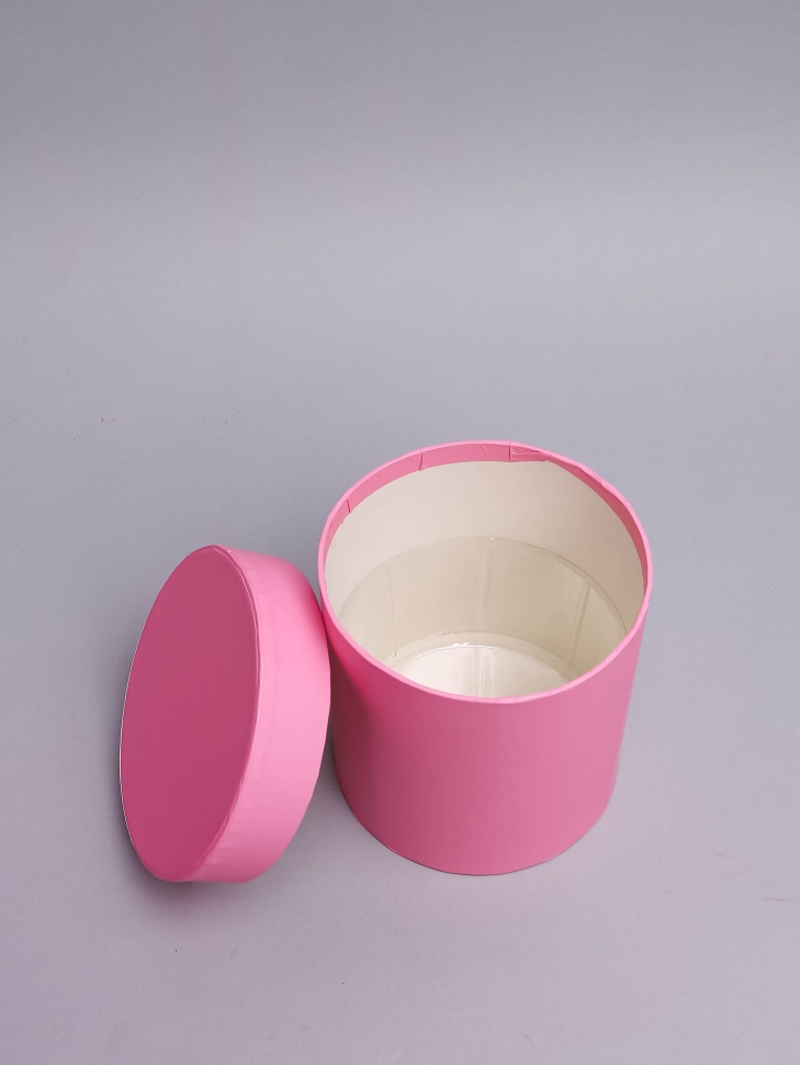 Коробка цилиндр набор из 5шт К d21хh21 - d12хh12см розовый Коробка цилиндр набор из 5шт К d21хh21 - d12хh12см розовый