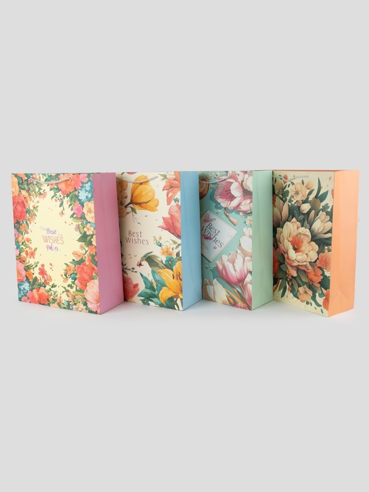 Сумочка Цветы 728-105 31х40x12см микс