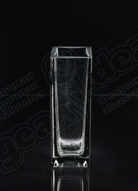 Ваза стекло Квадратная №2584 D5.5хH17см Олень-170