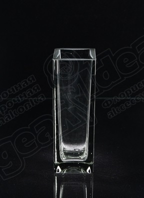 Ваза стекло Квадратная №2584 D5.5хH17см Олень-170