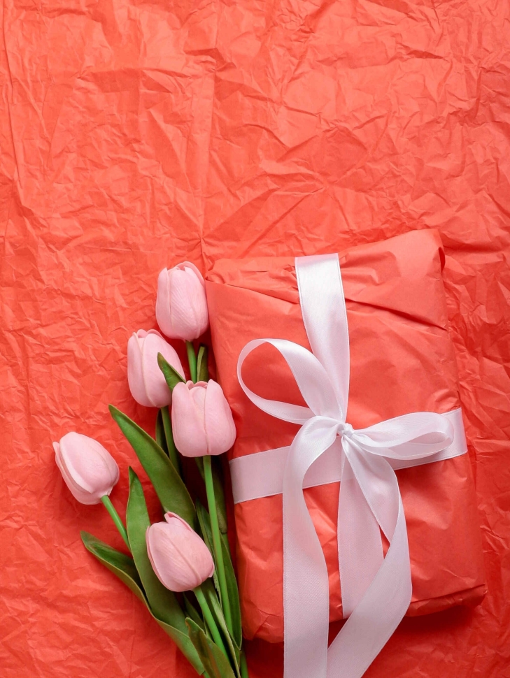 Бумага тишью  50х66см,10 лист. оранжевый