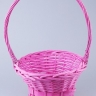 Корзина плетеная (ива) 20х15/38см розовый A-4-3