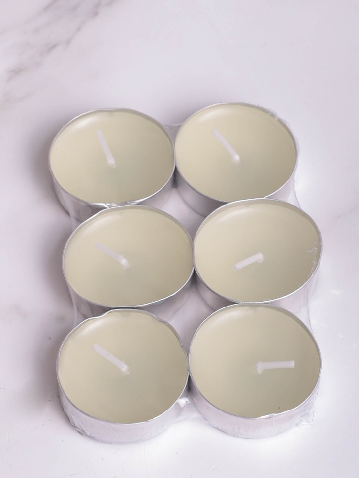 Свеча чайная D37,5мм 6шт Свеча чайная D37,5мм 6шт