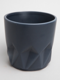 Кашпо керамика 13,5х12,5см QBHP-1 черный