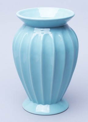 Ваза керамика 21х10,5см W308-2 голубой