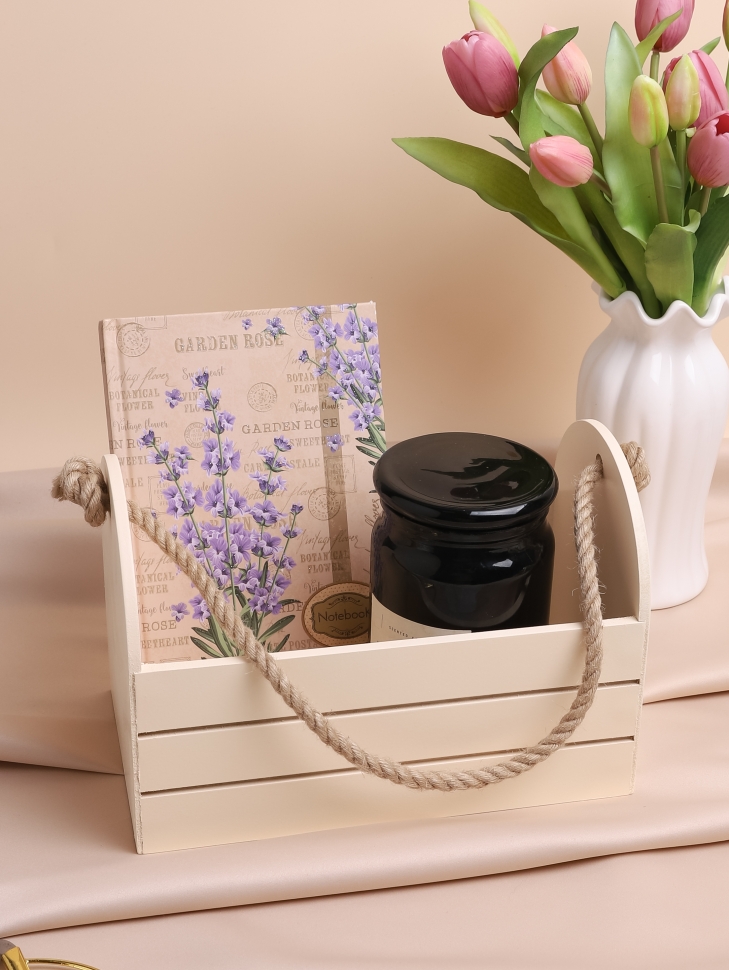 Ящик Флора H17/14х25,5х15см № 6 ванильный