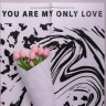 Пленка матовая 58смх58см 10 листов 60мкм РЦ Only love рисунок черный на белом Пленка матовая 58смх58см 10 листов 60мкм РЦ Only love рисунок черный на белом