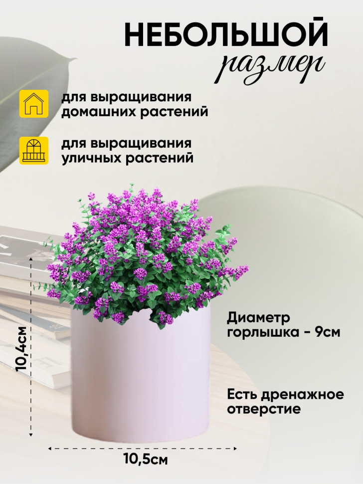 Кашпо керамика 10,5х10,5х10,4см JW0720000.11 белый Кашпо керамика 10,5х10,5х10,4см JW0720000.11 белый
