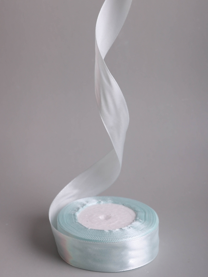 Лента атласная 25мм х 25 ярд JD небесный Лента атласная 25мм х 25 ярд JD небесный